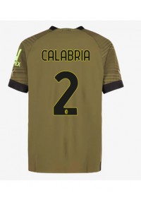 AC Milan Davide Calabria #2 Voetbaltruitje 3e tenue 2022-23 Korte Mouw